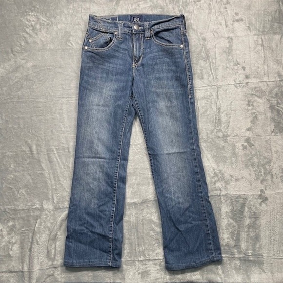 Rock & Republic Rider Jeans Women's 29x30 Embellished Pockets Bootcut Denim - Picture 1 of 11